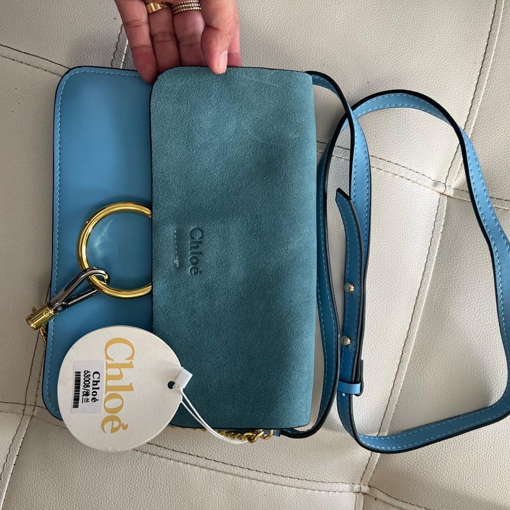 Blue Suede Women's Bag